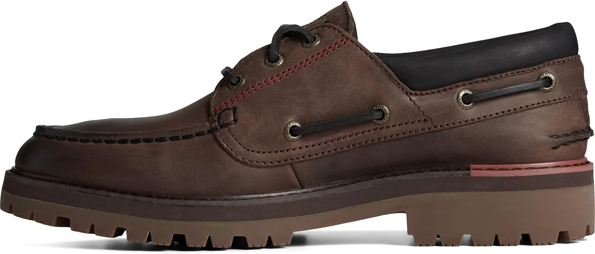 Authentic Original 3-Eye Lug Sperry Boat Shoes, brown
