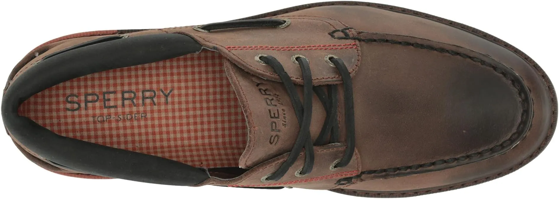 Authentic Original 3-Eye Lug Sperry Boat Shoes, brown