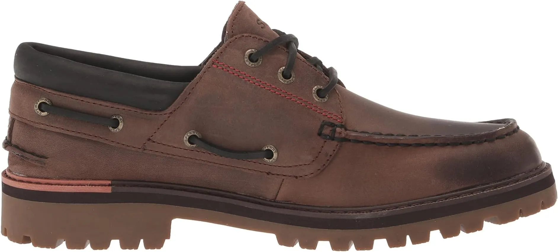 Authentic Original 3-Eye Lug Sperry Boat Shoes, brown