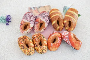 Baked Bread Plush Slippers for Women