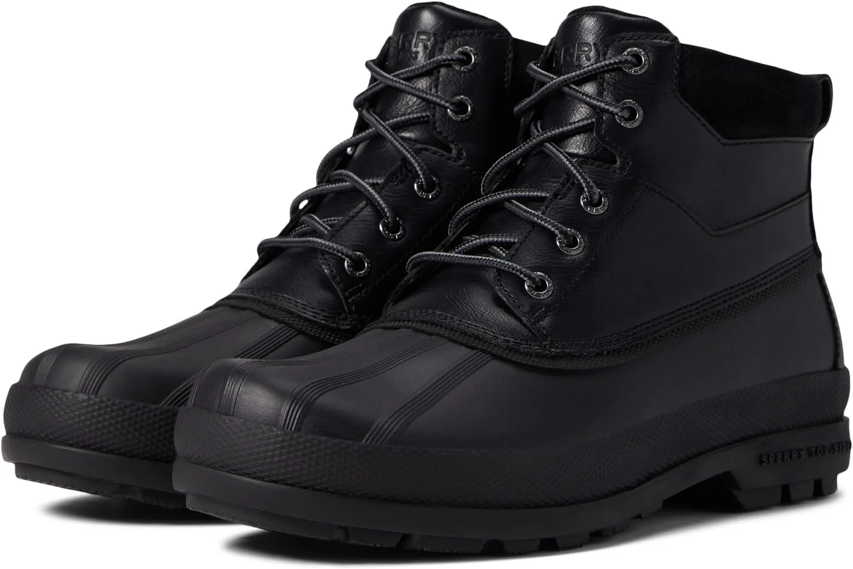 Cold Bay Chukka Sperry rubber boots, black