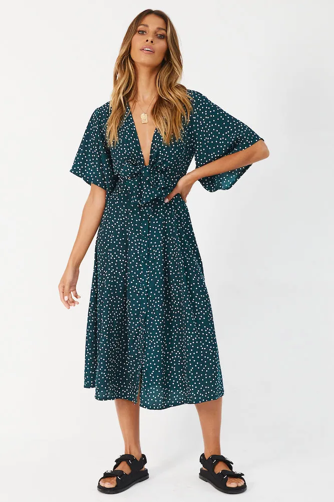 Count To Ten Midi Dress Green