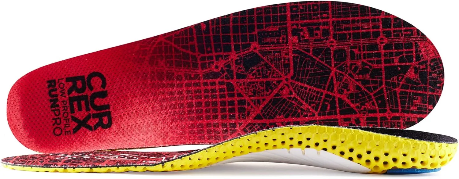 CURREX RunPro Insoles for Running Shoes  Arch Support Inserts to Help Reduce Fatigue, Prevent Injuries & Boost Performance  for Men & Women  Low Arch, XL