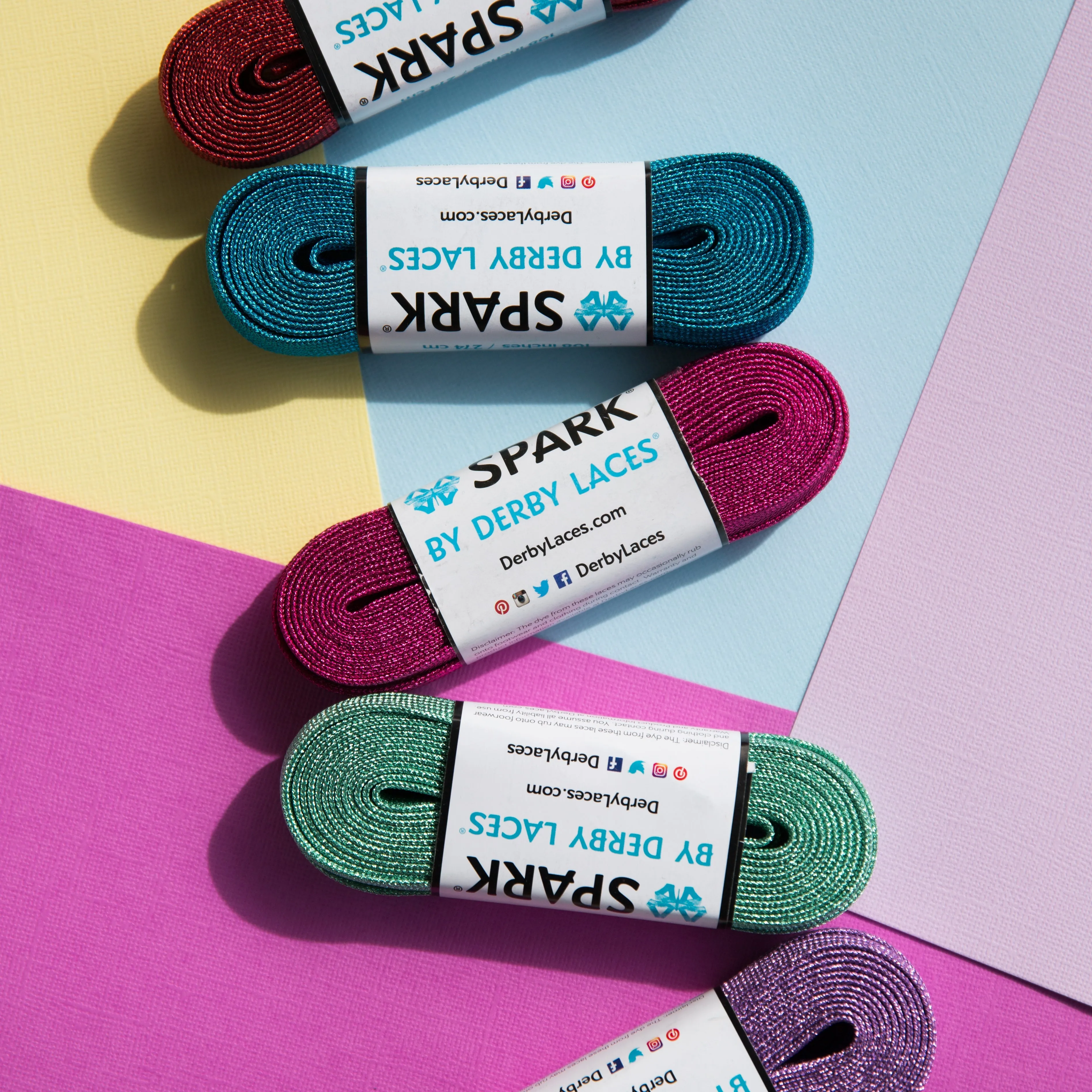 Derby Laces - Spark Roller Skate Laces - 96 Inch