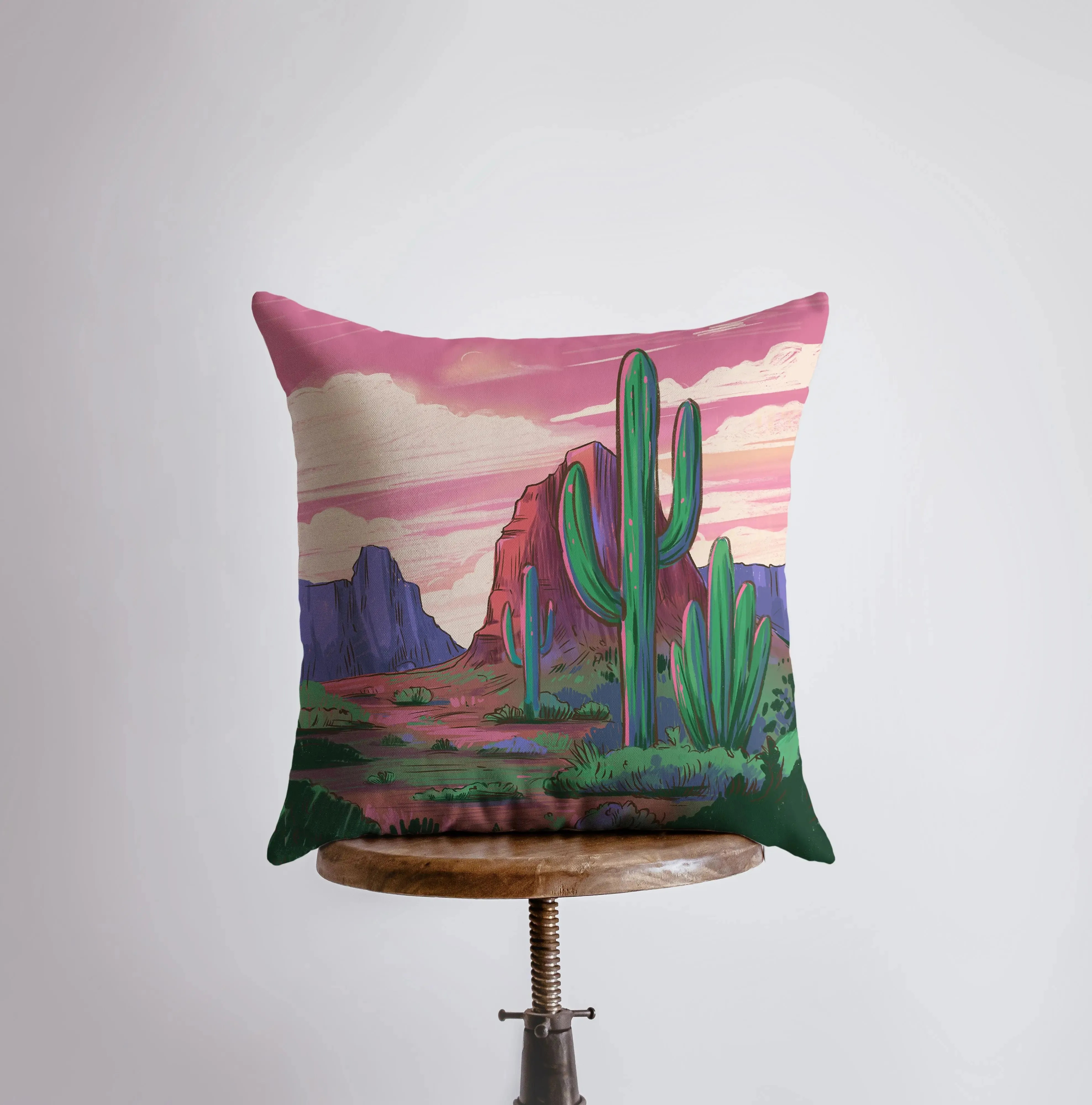 Desert Art | Arizona Sunrise and Sunset | Desert Cactus | Arizona Gifts | Arizona Art | Desert Painting | Saguaro Cactus | Home Decor