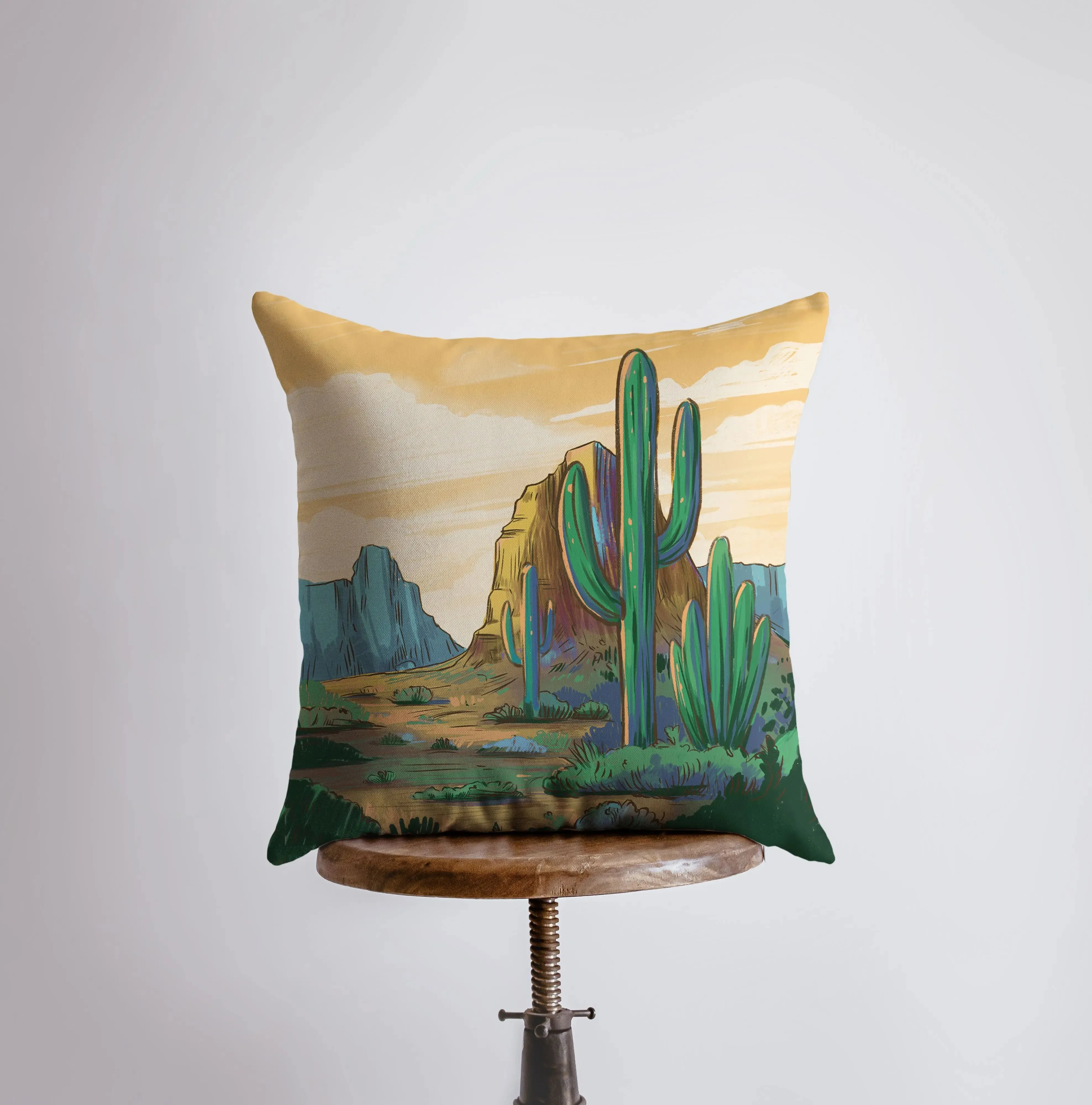 Desert Art | Arizona Sunrise and Sunset | Desert Cactus | Arizona Gifts | Arizona Art | Desert Painting | Saguaro Cactus | Home Decor