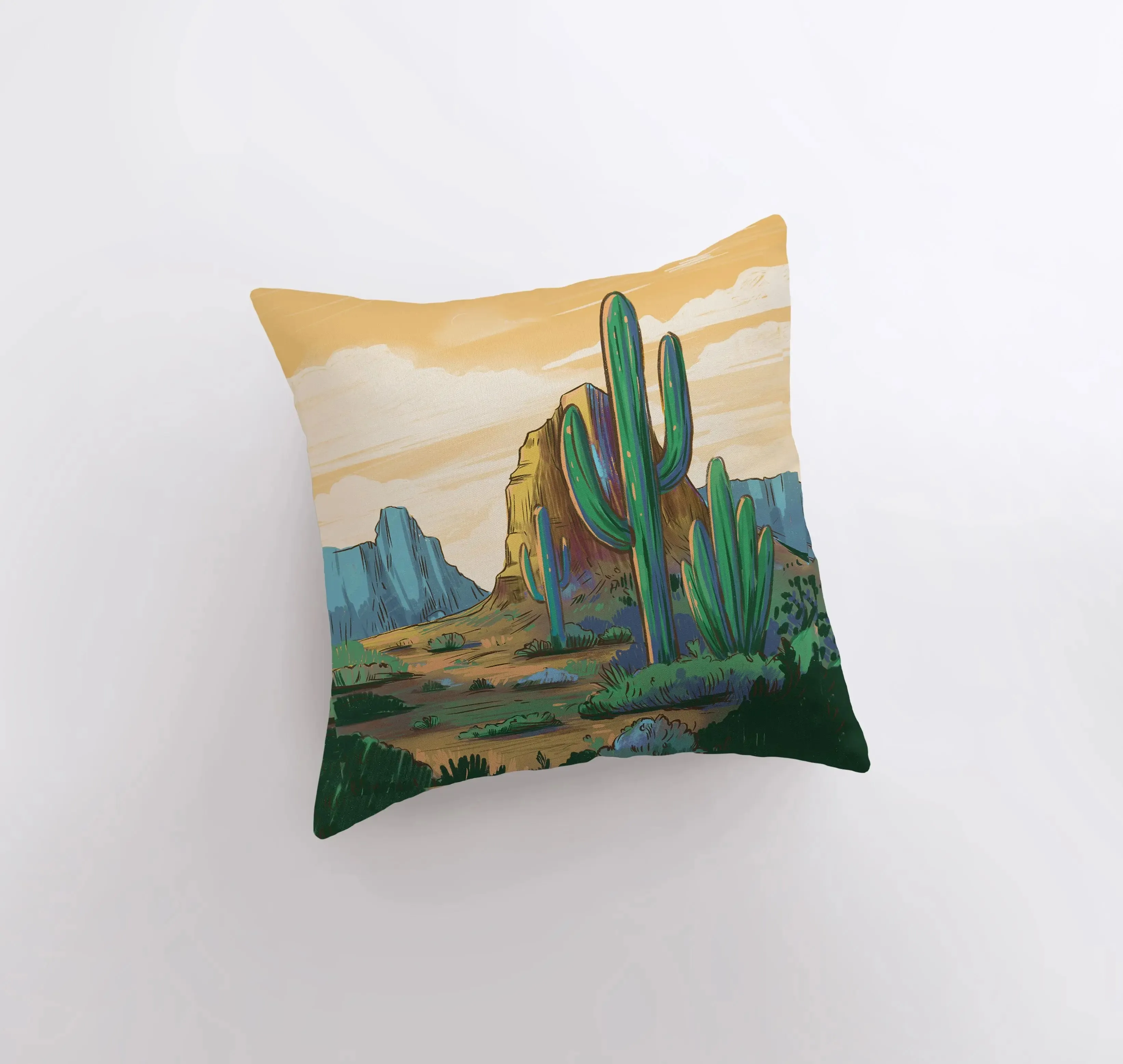 Desert Art | Arizona Sunrise and Sunset | Desert Cactus | Arizona Gifts | Arizona Art | Desert Painting | Saguaro Cactus | Home Decor