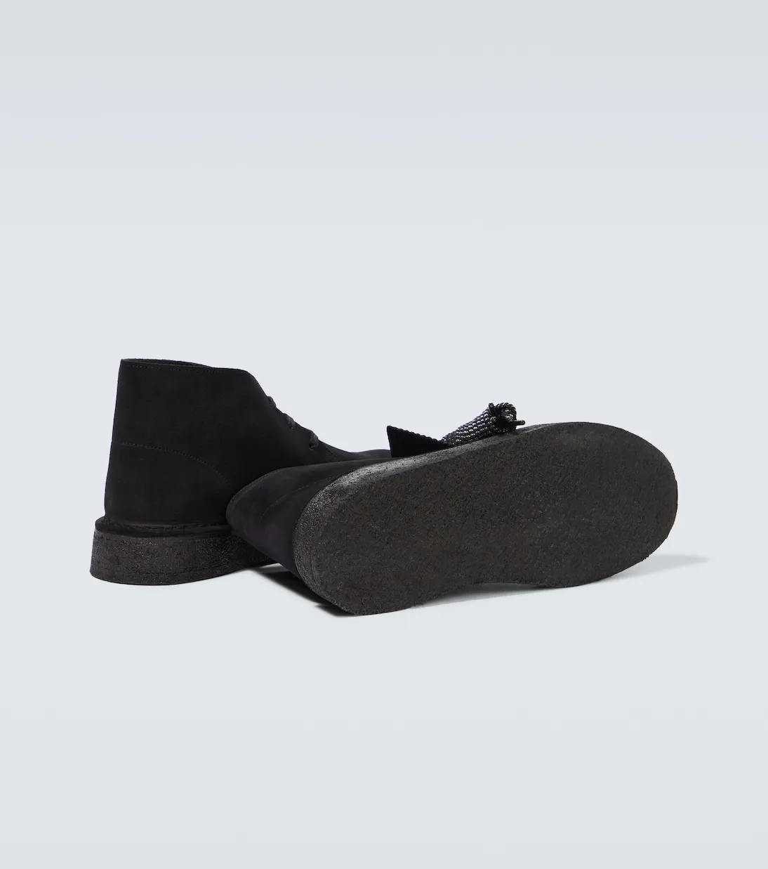 Desert Coal Clarks Originals Suede Boots, Black