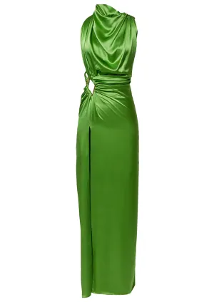 Eden Backless Silk Maxi Dress