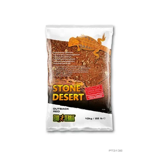 Exo Terra Stone Desert Substrates (Outback Red Stone)