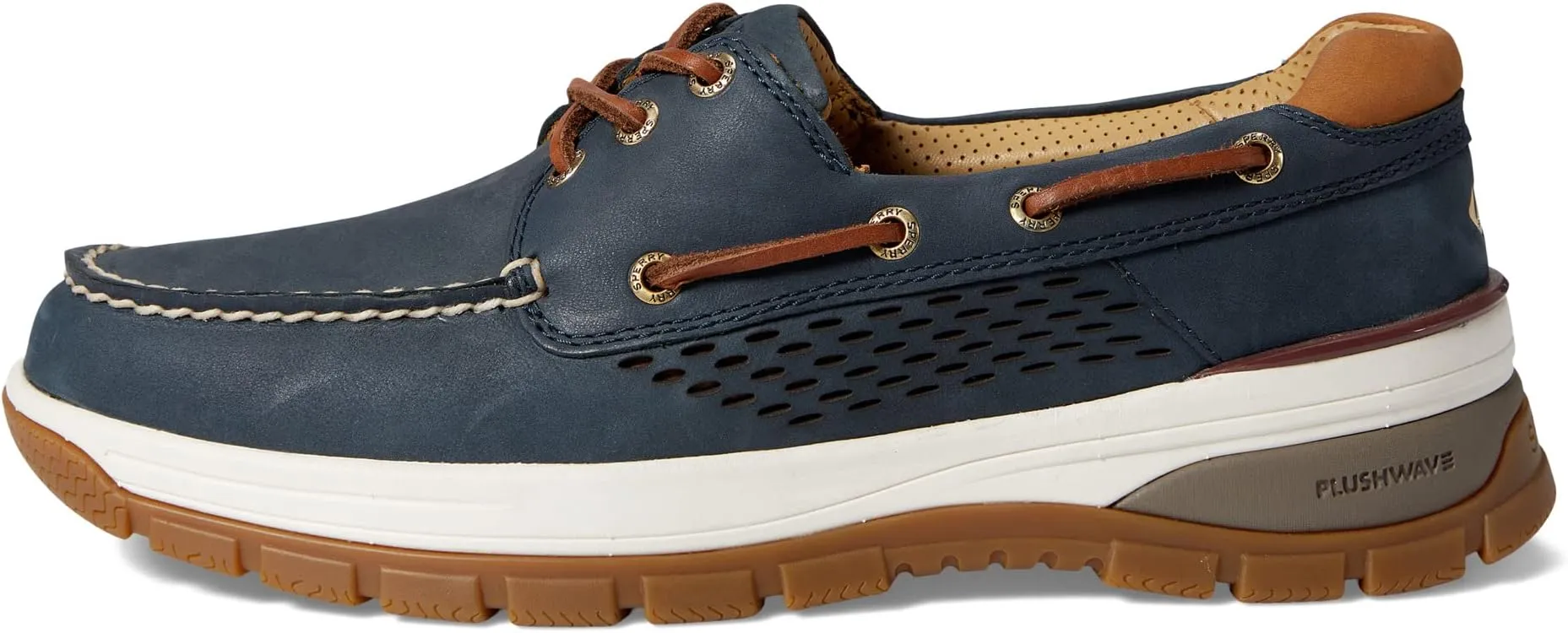 Gold Billfish Plushwave Sperry Boat Shoes, Navy