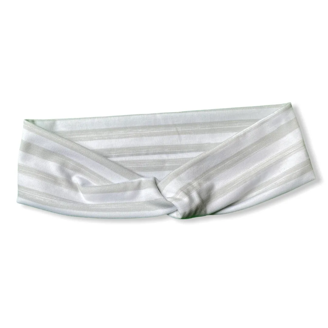 Gray Stripe Knotties Headband