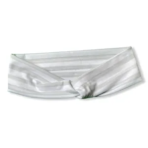 Gray Stripe Knotties Headband