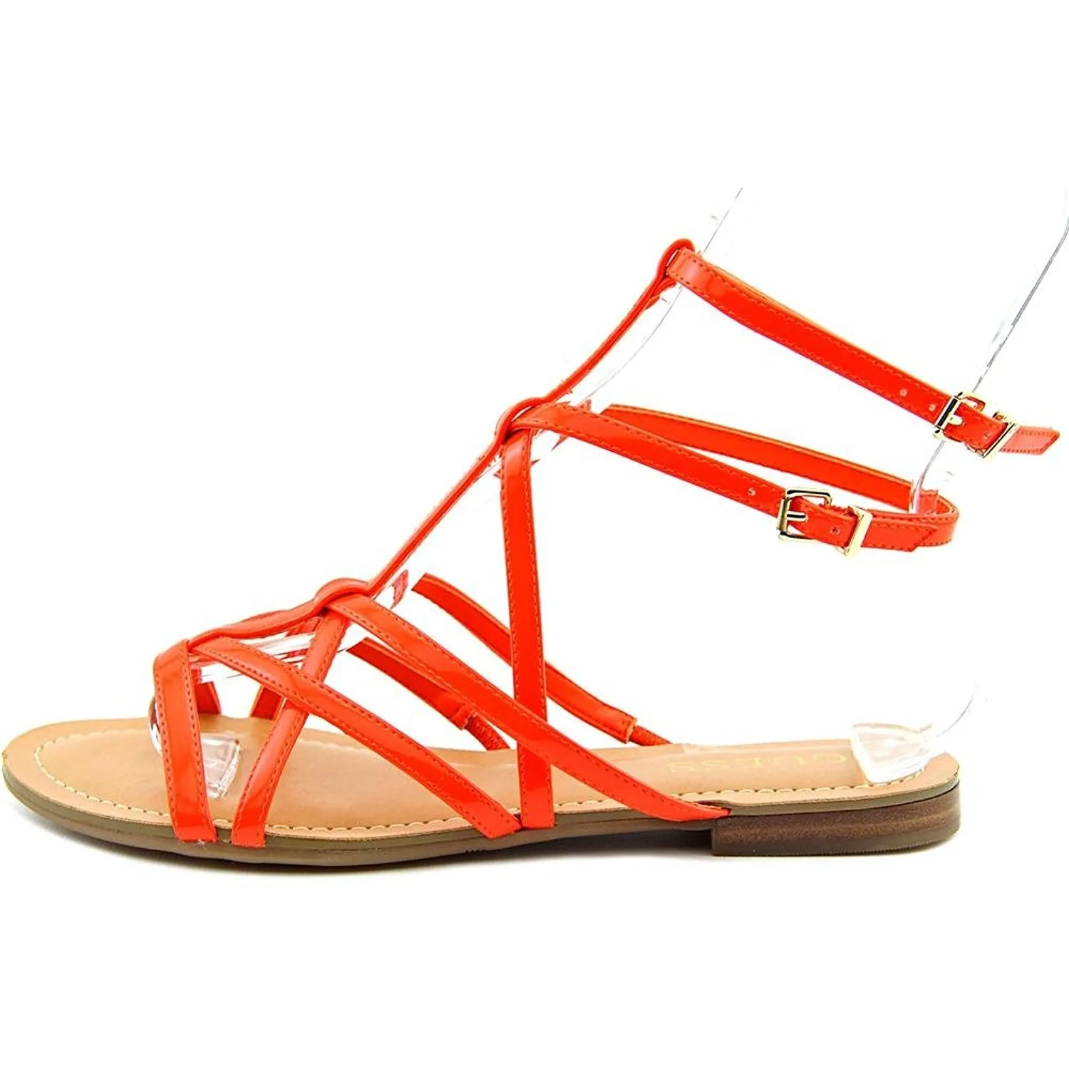 GUESS Mannie Gladiator Sandals, Dark Red (Women)
