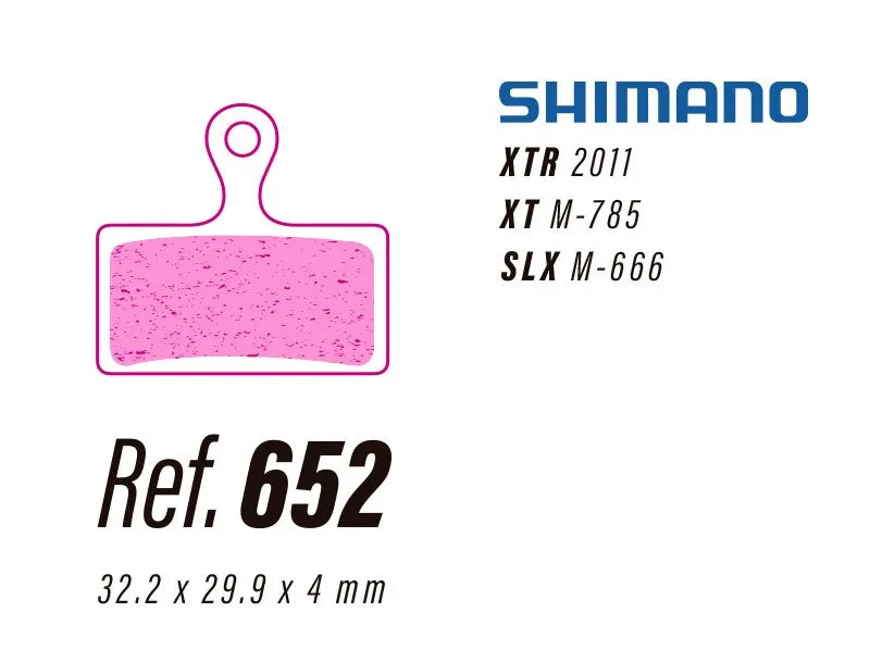 LESS Brake Pads - Shimano 2 Piston MTB XT/SLX/XTR M9000