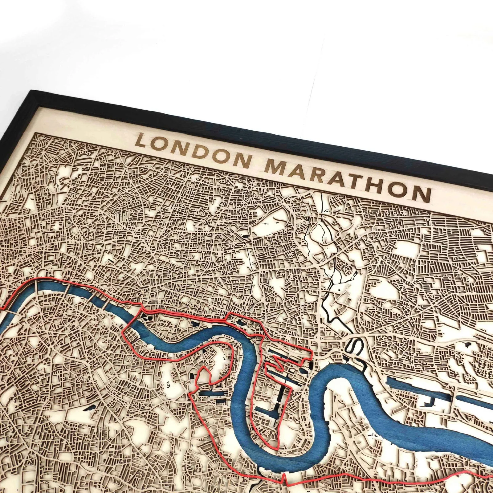 London Marathon Course Map - Wall Art Gift