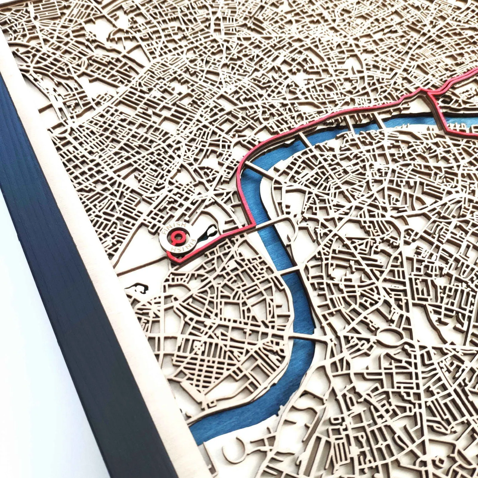 London Marathon Course Map - Wall Art Gift