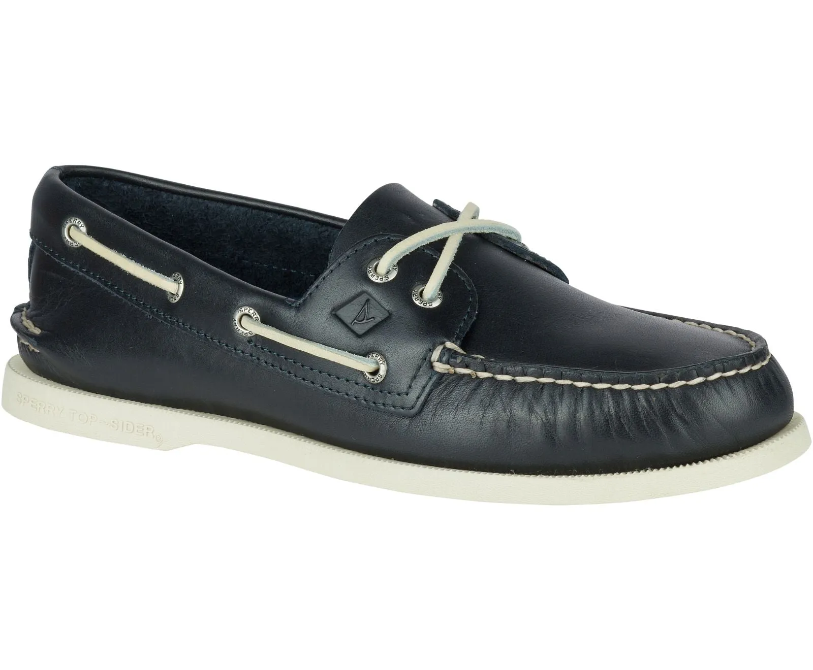 Men's Authentic Original 2-Eye Wide Leather Navy