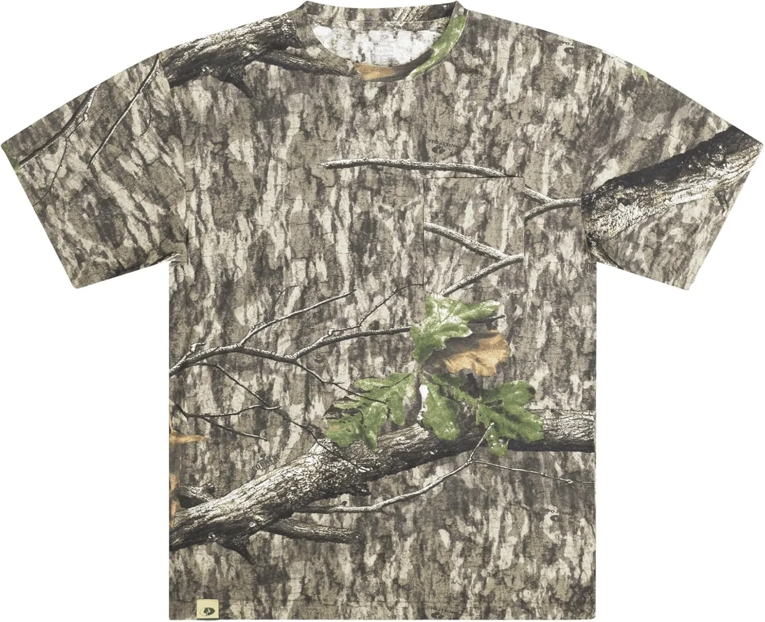Mossy Oak Mens Camo Hunting Shirt Short Sleeve Cotton