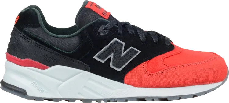 New Balance 999 Canvas Waxed Sneakers, Black