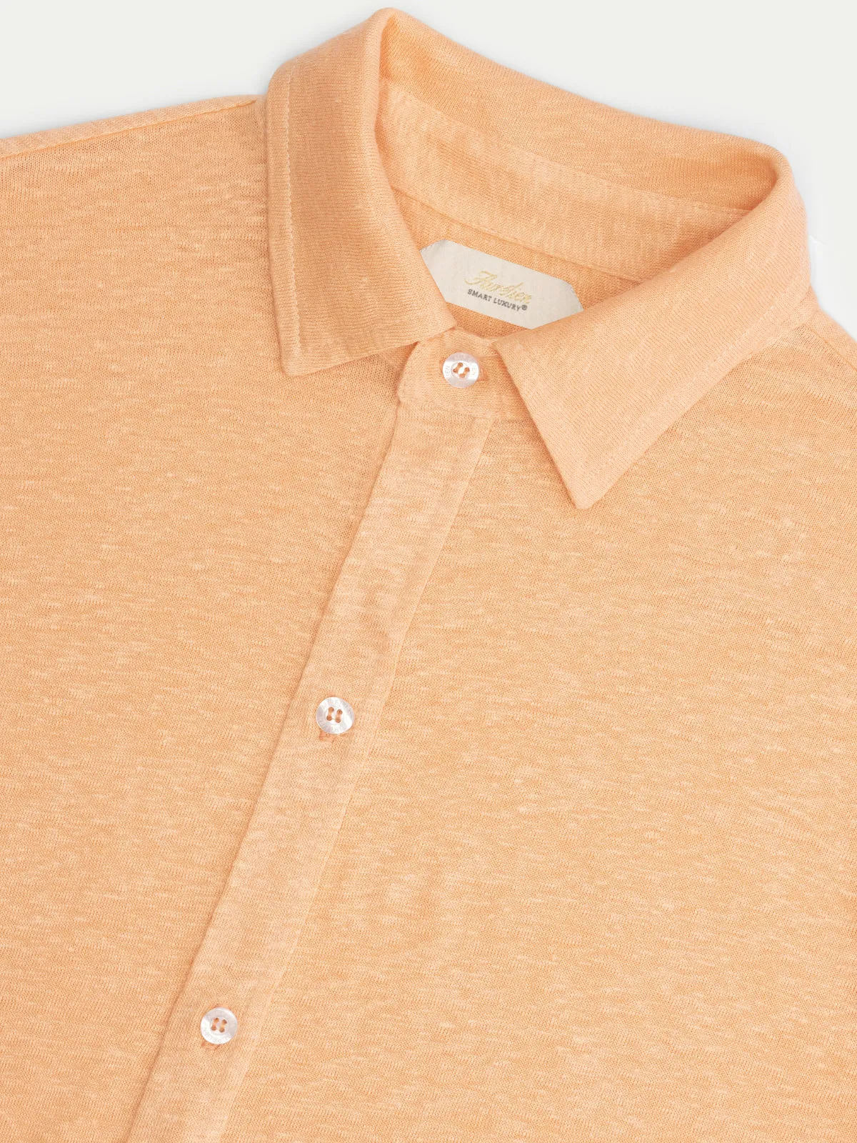 Peach Linen Bayside Shirt
