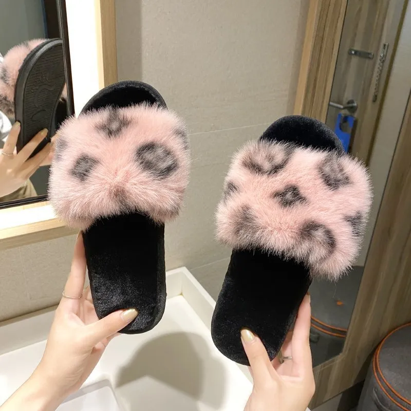 Plush Wool Slippers for Women
