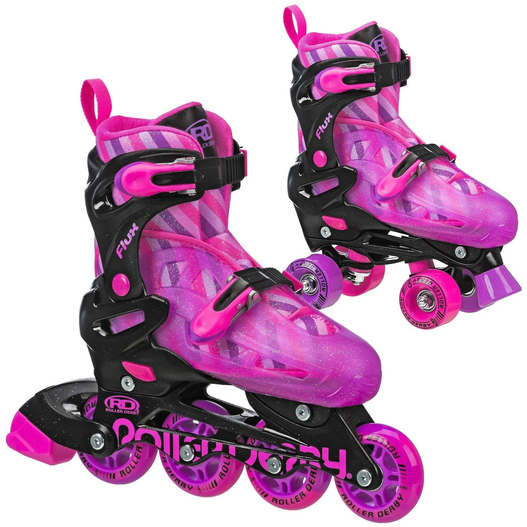 Roller Derby Skates 2in1 Girls Inline   Quad Skate