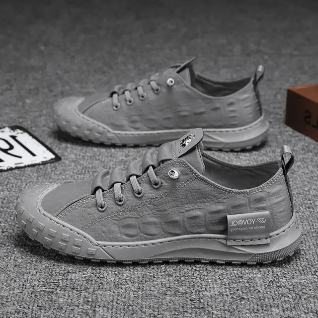 Yeknu Men Casual Shoes Sneakers Fashion Leather Driving Shoes Moccasins Summer Men Shoes Outdoor Walking Footwear